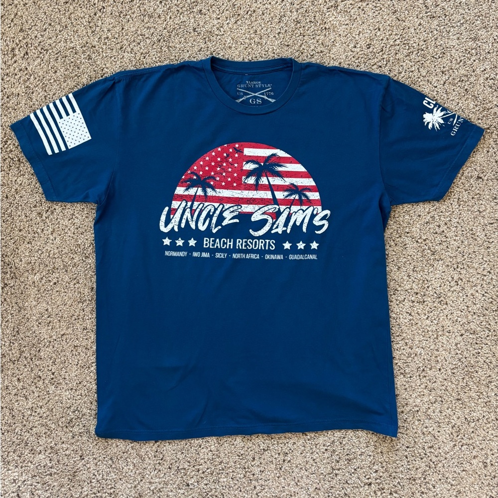 Grunt Style Club Edition T-Shirt. Excellent Condition!  Worn 1 time. XL. Blue